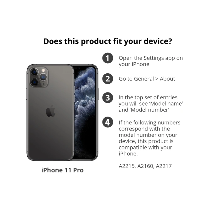 Accezz Clear Backcover Apple iPhone 11 Pro - Transparant