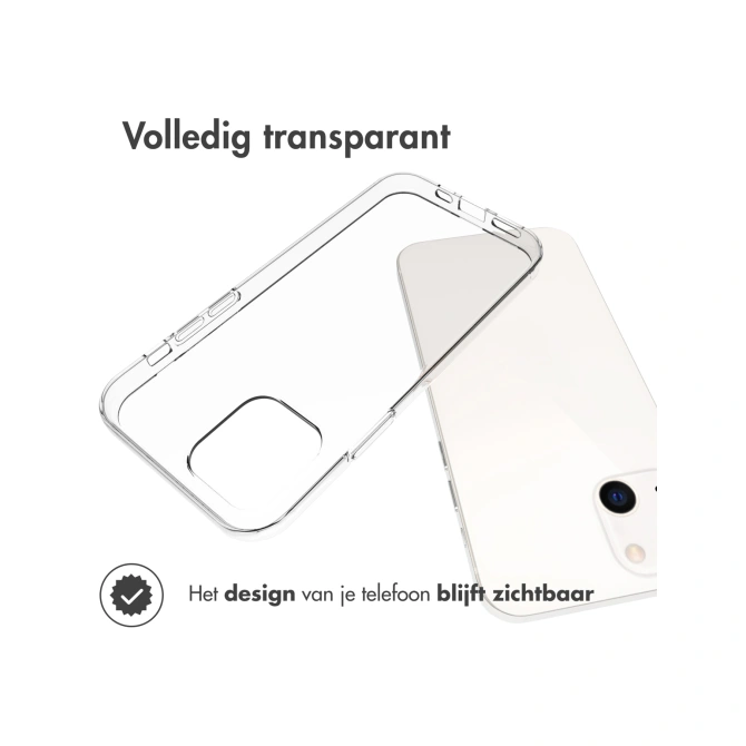Accezz Clear Backcover Apple iPhone 13 - Transparant Accezz Clear Backcover Apple iPhone 13 - Transparant