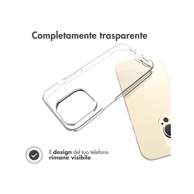 Accezz Clear Backcover Apple iPhone 15 Pro - Transparant
