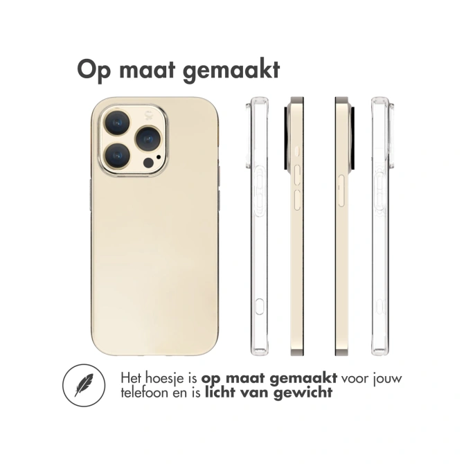 Accezz Clear Backcover Apple iPhone 15 Pro - Transparant