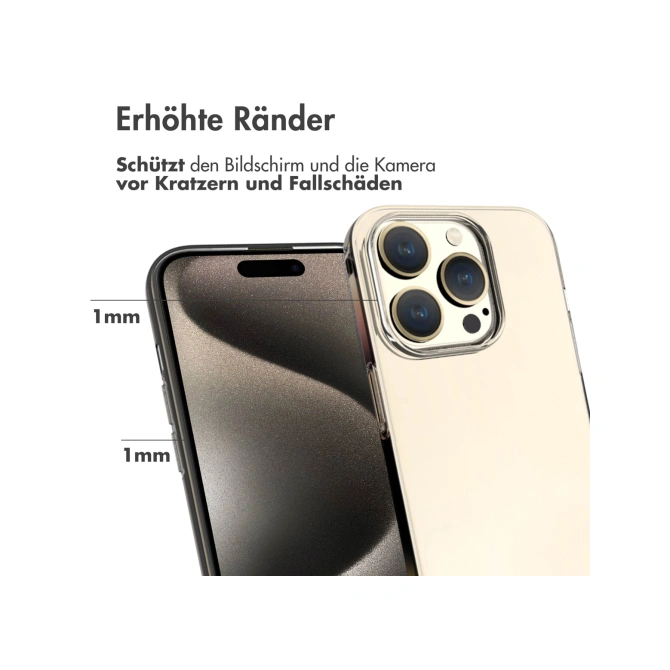 Accezz Clear Backcover Apple iPhone 15 Pro - Transparant