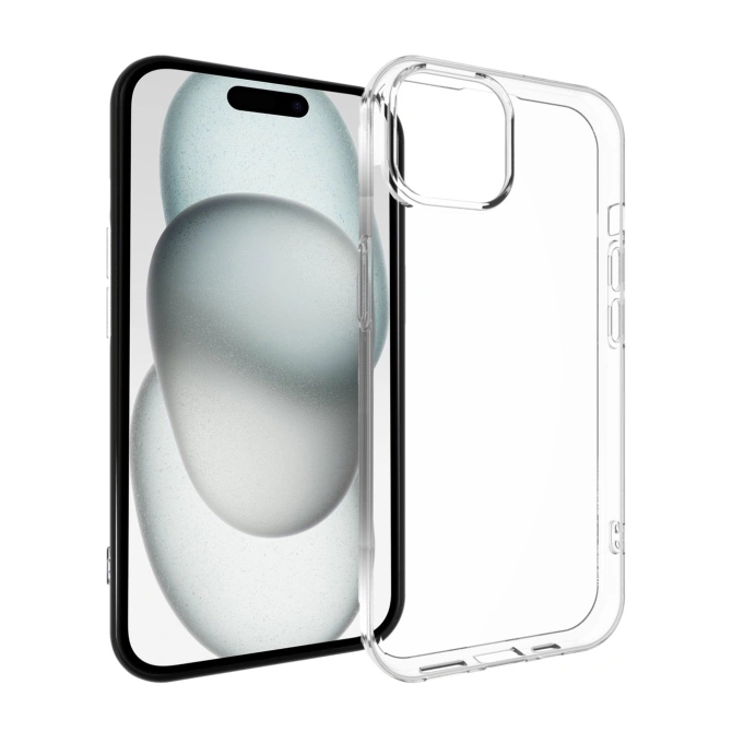 Accezz Clear Backcover Apple iPhone 15 - Transparant