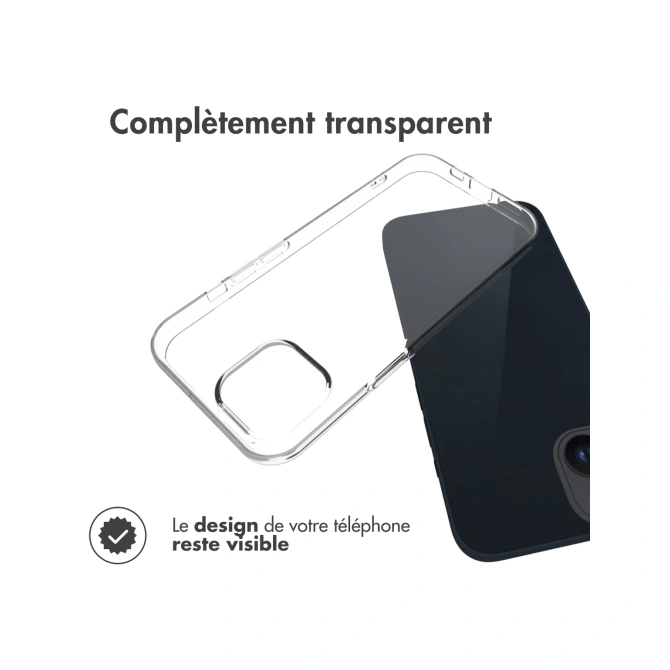 Accezz Clear Backcover Apple iPhone 15 - Transparant