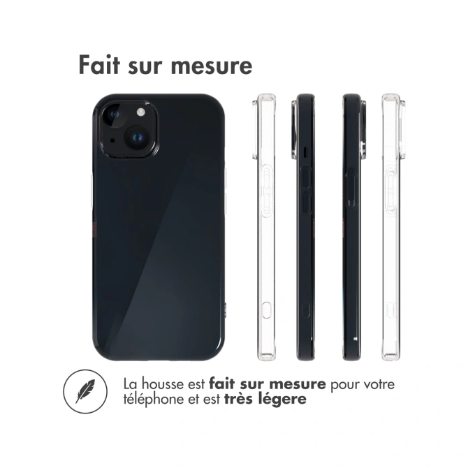 Accezz Clear Backcover Apple iPhone 15 - Transparant