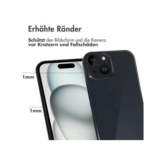 Accezz Clear Backcover Apple iPhone 15 - Transparant