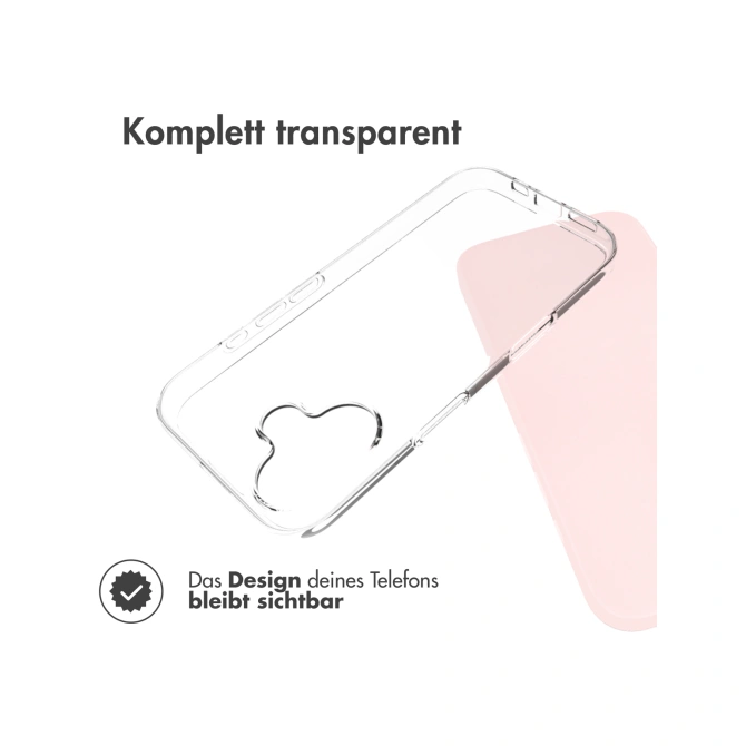 Accezz Clear Backcover Apple iPhone 17 - Transparant