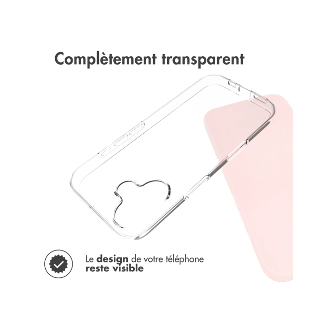Accezz Clear Backcover Apple iPhone 17 - Transparant