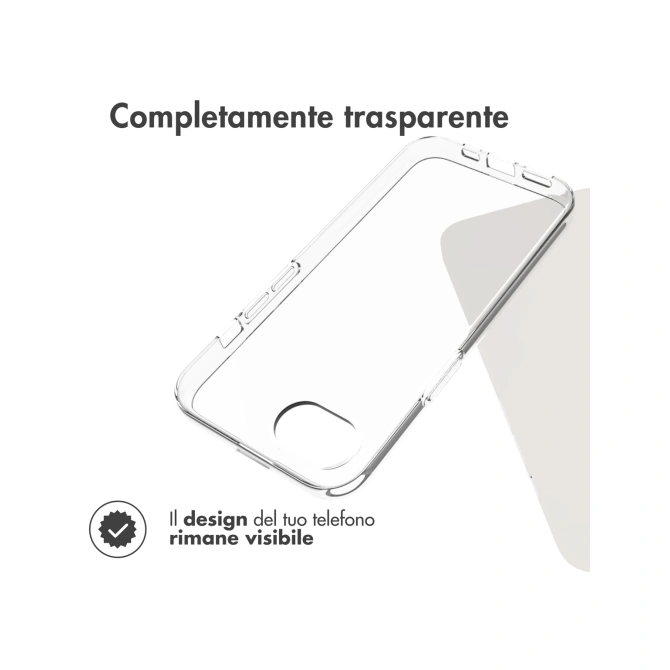 Accezz Clear Backcover Apple iPhone 17e / 16e - Transparant