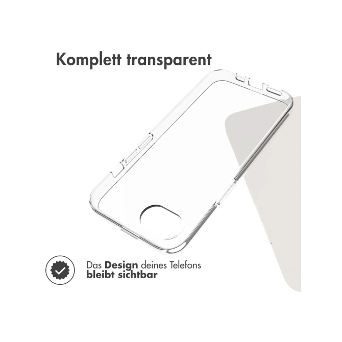 Accezz Clear Backcover Apple iPhone 17e / 16e - Transparant