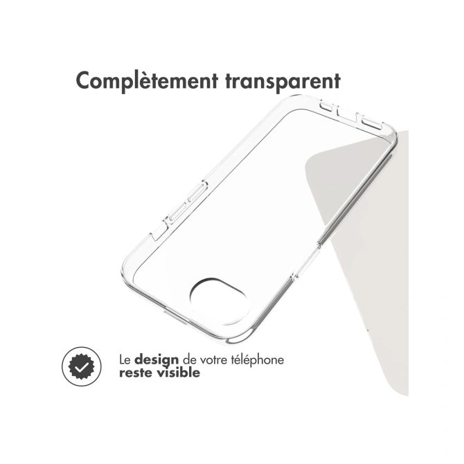 Accezz Clear Backcover Apple iPhone 17e / 16e - Transparant