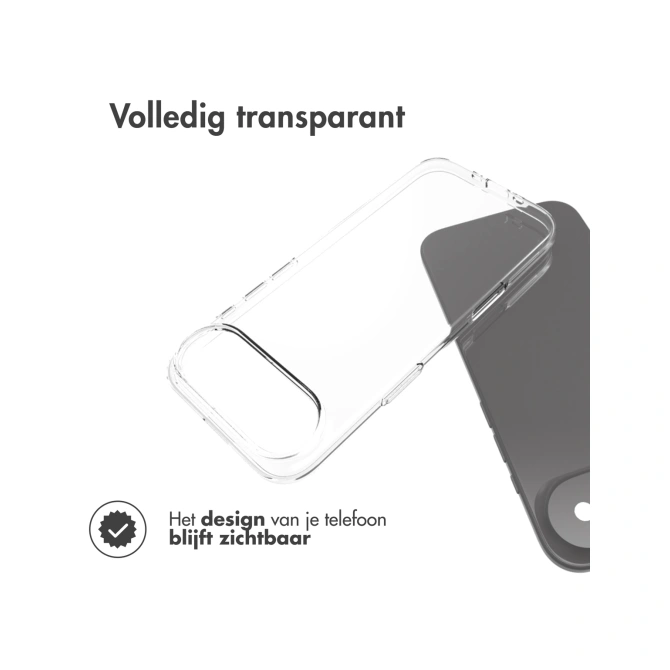 Accezz Clear Backcover Apple iPhone Air - Transparant