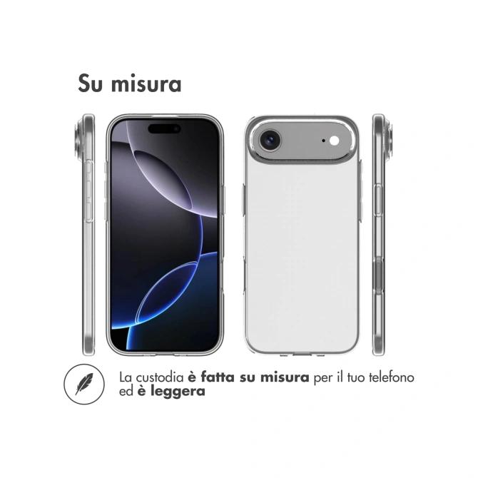 Accezz Clear Backcover Apple iPhone Air - Transparant