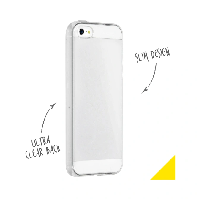 Accezz Clear Backcover Apple iPhone SE (2016) / 5 / 5s - Transparant