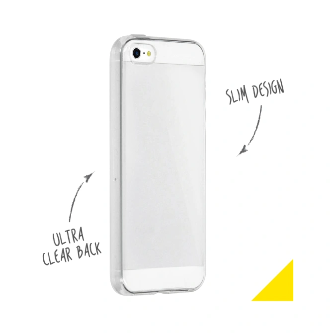 Accezz Clear Backcover Apple iPhone SE (2016) / 5 / 5s - Transparant