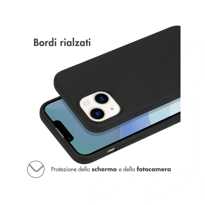 Accezz Color Backcover Apple iPhone 14 - Zwart