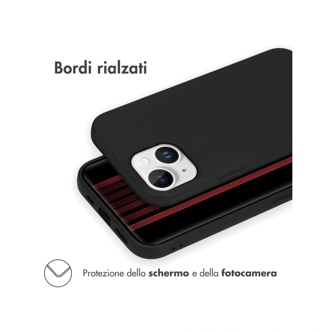 Accezz Color Backcover Apple iPhone 15 - Zwart