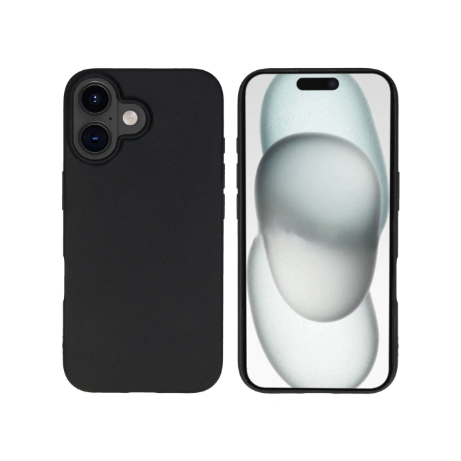Accezz Color Backcover Apple iPhone 16 - Zwart