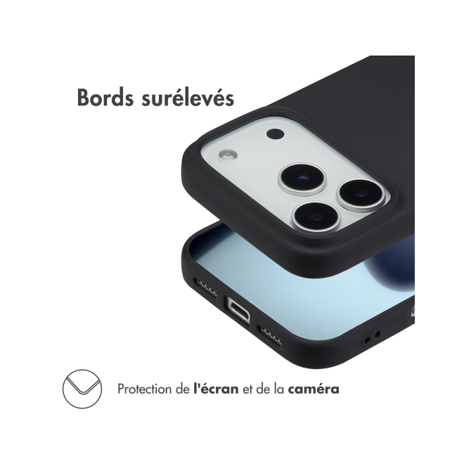 Accezz Color Backcover Apple iPhone 17 Pro - Zwart
