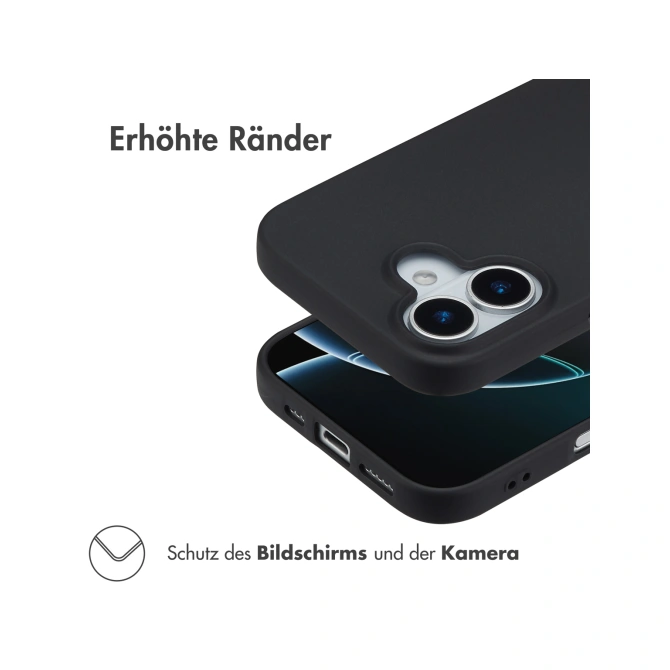 Accezz Color Backcover Apple iPhone 17 - Zwart