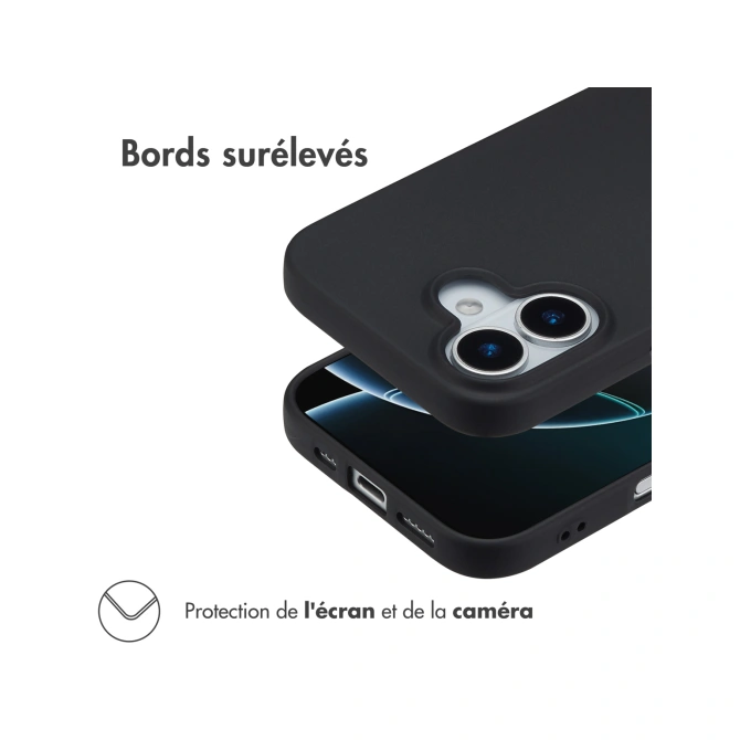 Accezz Color Backcover Apple iPhone 17 - Zwart
