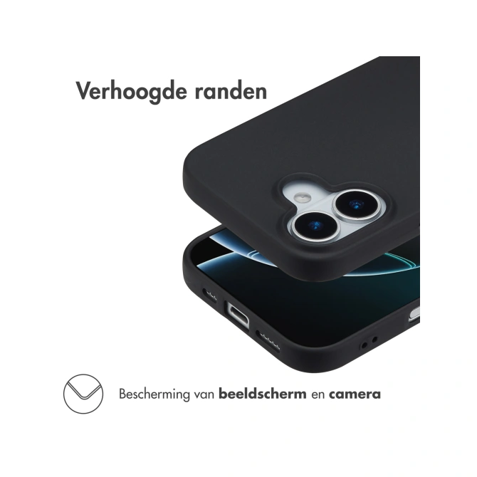 Accezz Color Backcover Apple iPhone 17 - Zwart