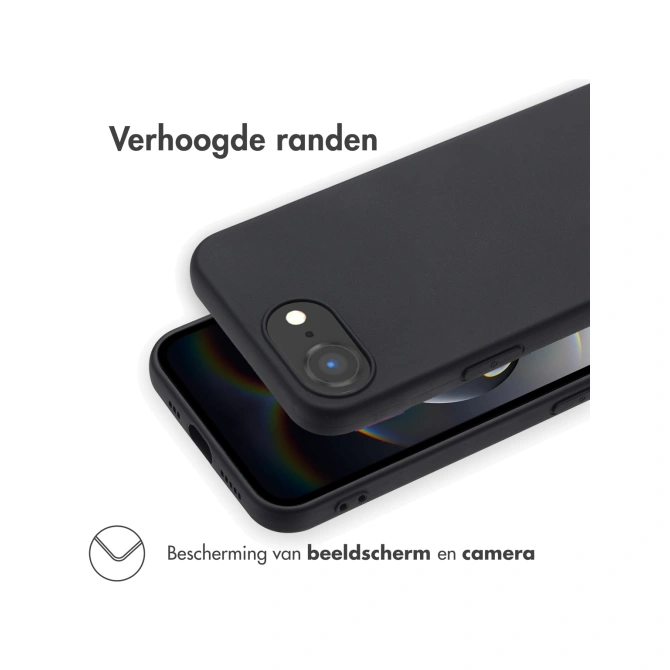 Accezz Color Backcover Apple iPhone 17e / 16e - Zwart