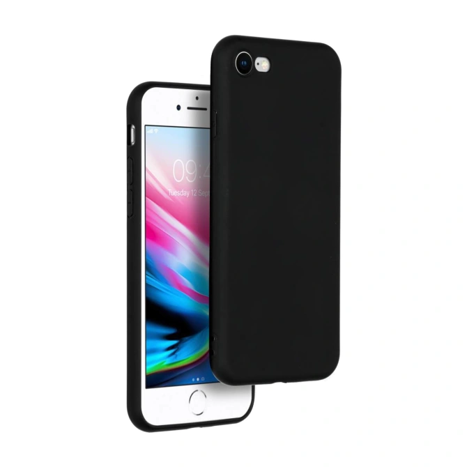 Accezz Color Backcover Apple iPhone SE (2022 / 2020) / 8 / 7 - Zwart