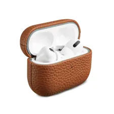 Accezz Echt Leren Case  Apple AirPods Pro 2 - Cognac