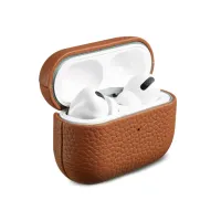 Accezz Echt Leren Case  Apple Airpods Pro - Cognac