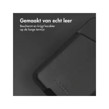 Accezz Echt leren hoesje + MagSafe Wallet Apple iPhone 16 - Onyx Black Accezz Echt leren hoesje + MagSafe Wallet Apple iPhone 16 - Onyx Black