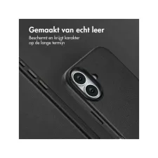 Accezz Echt leren hoesje + MagSafe Wallet Apple iPhone 17 - Onyx Black Accezz Echt leren hoesje + MagSafe Wallet Apple iPhone 17 - Onyx Black