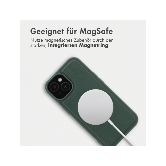 Accezz Edge Backcover met MagSafe Apple iPhone 15 - Groen