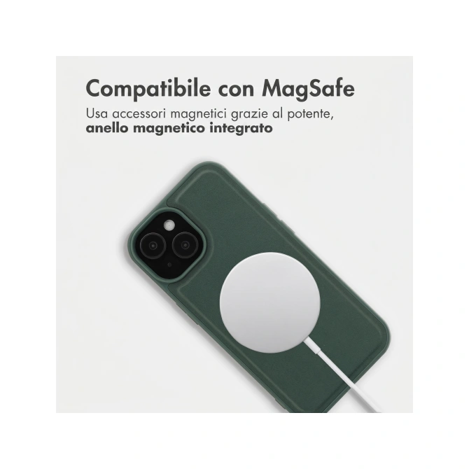 Accezz Edge Backcover met MagSafe Apple iPhone 15 - Groen