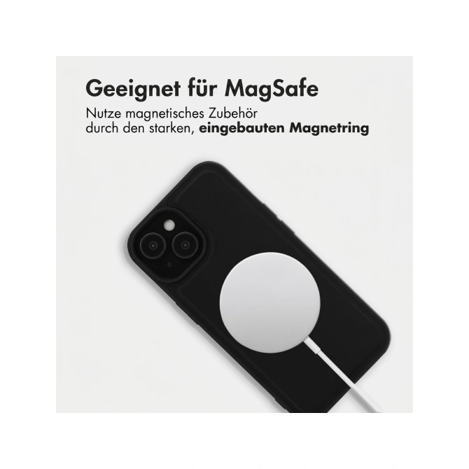 Accezz Edge Backcover met MagSafe Apple iPhone 15 - Zwart