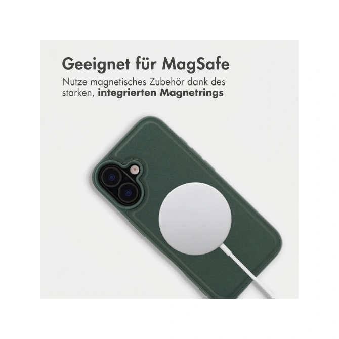 Accezz Edge Backcover met MagSafe Apple iPhone 16 - Groen