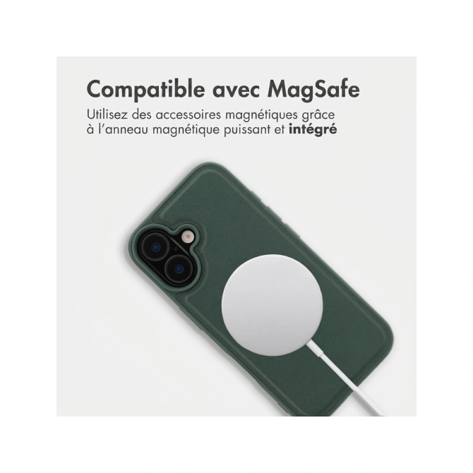 Accezz Edge Backcover met MagSafe Apple iPhone 16 - Groen