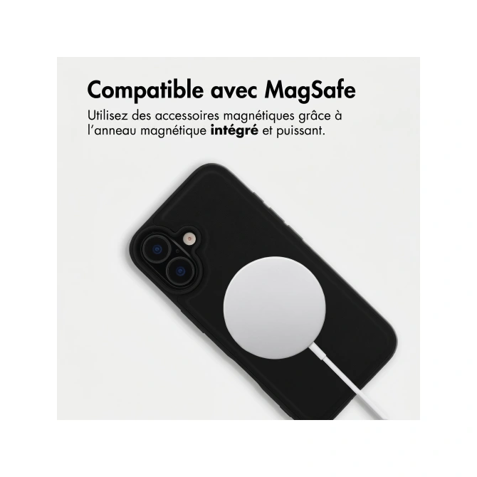 Accezz Edge Backcover met MagSafe Apple iPhone 16 - Zwart