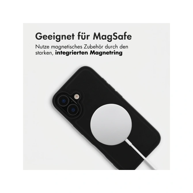 Accezz Edge Backcover met MagSafe Apple iPhone 16 - Zwart