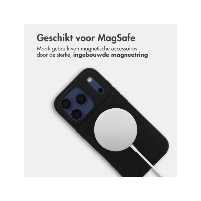 Accezz Edge Backcover met MagSafe Apple iPhone 17 Pro - Zwart