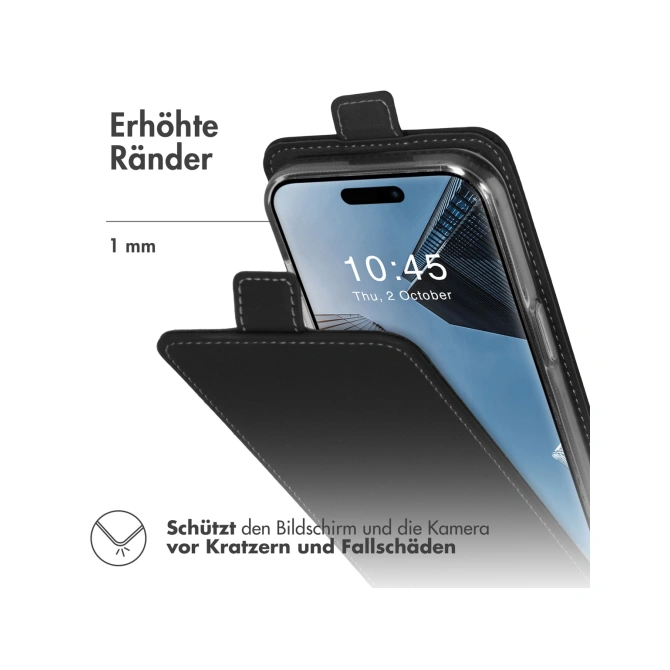 Accezz Flipcase Apple iPhone 15 Pro - Zwart
