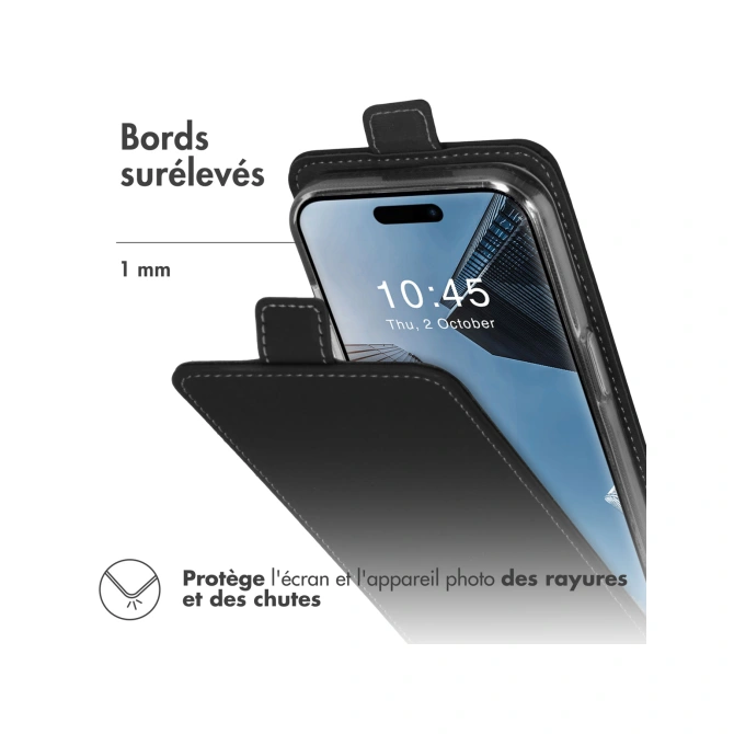 Accezz Flipcase Apple iPhone 15 Pro - Zwart