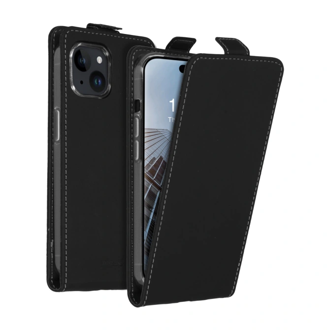 Accezz Flipcase Apple iPhone 15 - Zwart