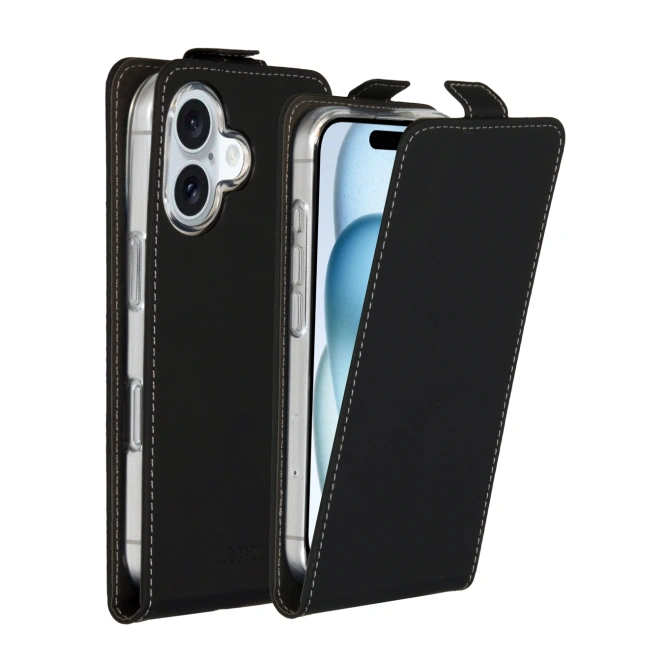 Accezz Flipcase Apple iPhone 16 - Zwart