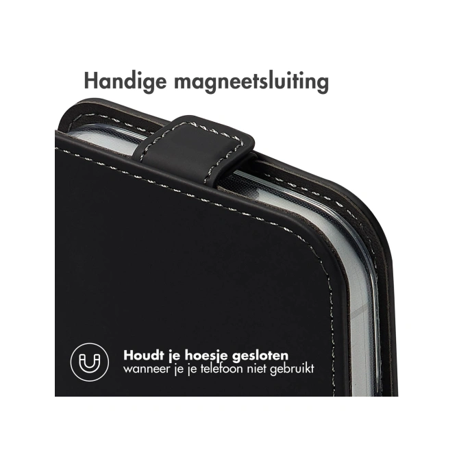 Accezz Flipcase Apple iPhone 17 Pro Max - Zwart