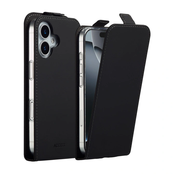 Accezz Flipcase Apple iPhone 17 - Zwart