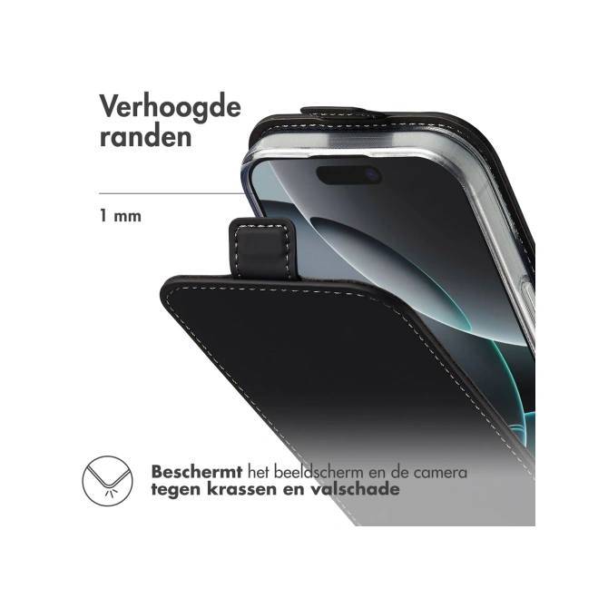 Accezz Flipcase Apple iPhone 17 - Zwart