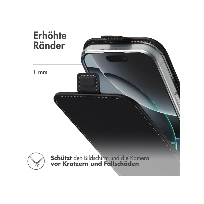 Accezz Flipcase Apple iPhone 17 - Zwart