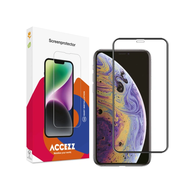 Accezz Gehard Glas Full Cover Screenprotector Apple iPhone 11 Pro Max / Xs Max