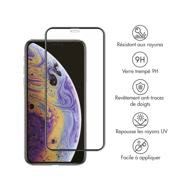 Accezz Gehard Glas Full Cover Screenprotector Apple iPhone 11 Pro Max / Xs Max