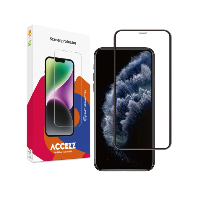 Accezz Gehard Glas Full Cover Screenprotector Apple iPhone 11 Pro / Xs / X